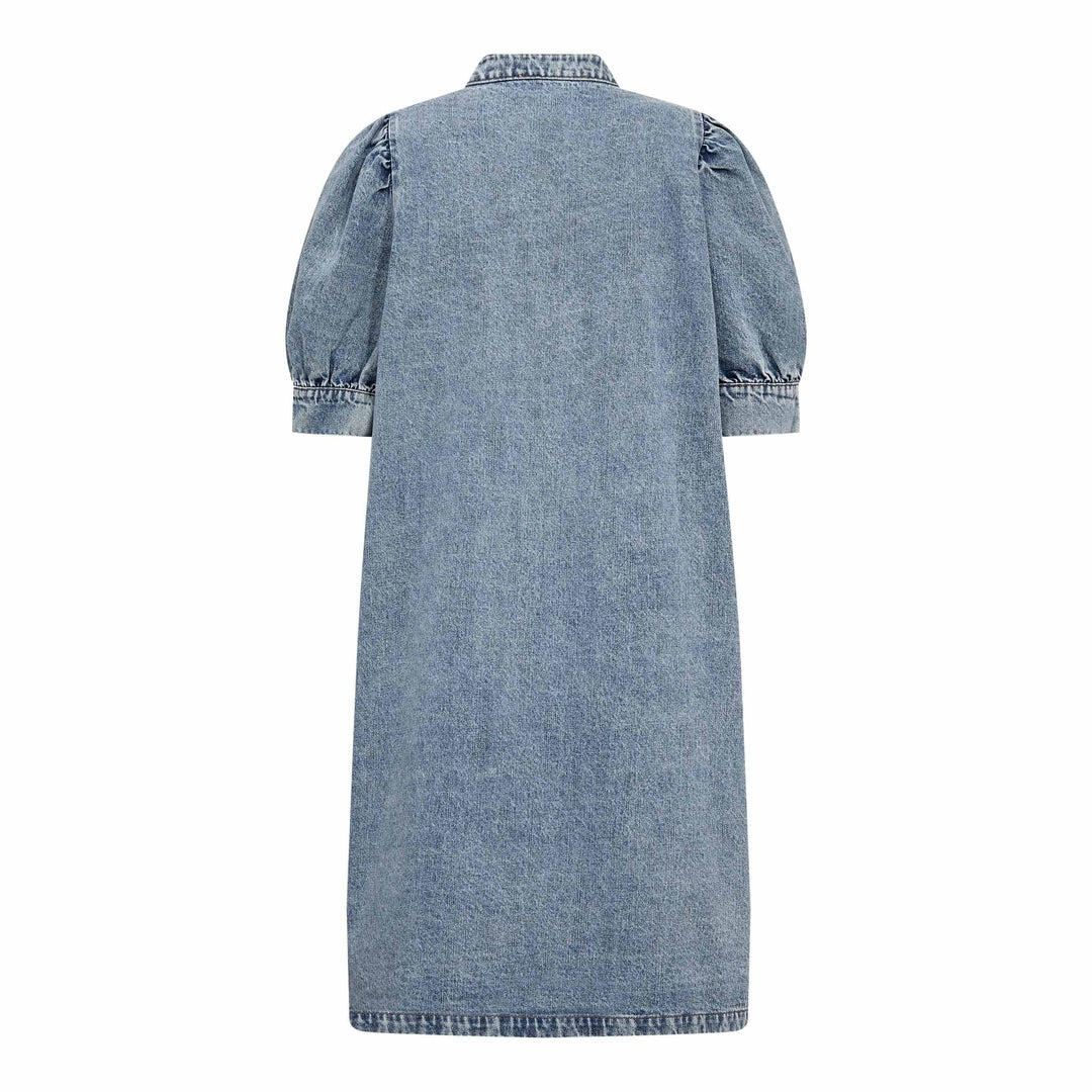 Co´Couture - Denicecc Denim Ss Dress 500079 - 45007 - Bleach Denim Kjoler 
