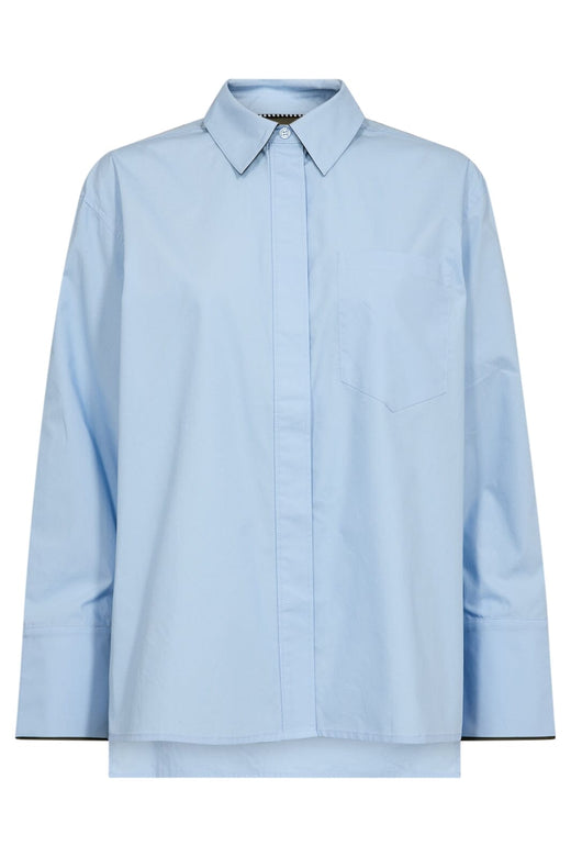 Co´Couture - Donnacc Fold Cuff Shirt 35862 - 23 - Pale Blue