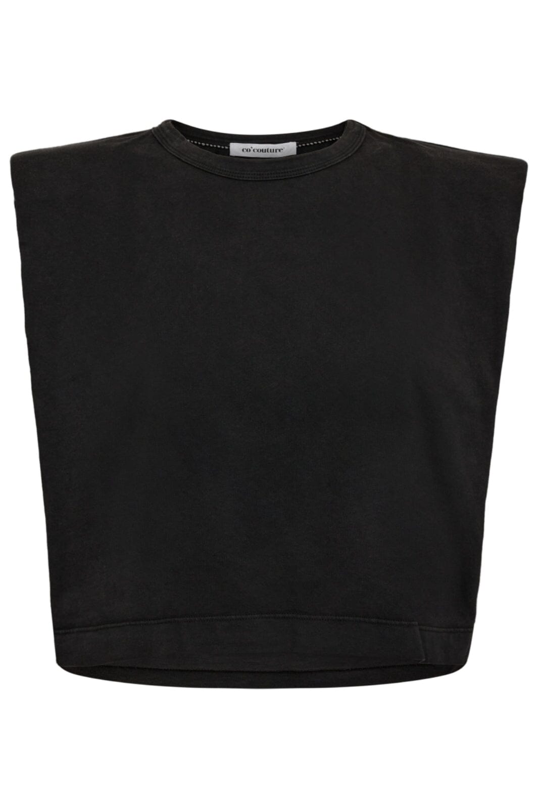 Co´couture - Eduardacc Acid Crop Tee 33078 - 96 Black T-shirts 