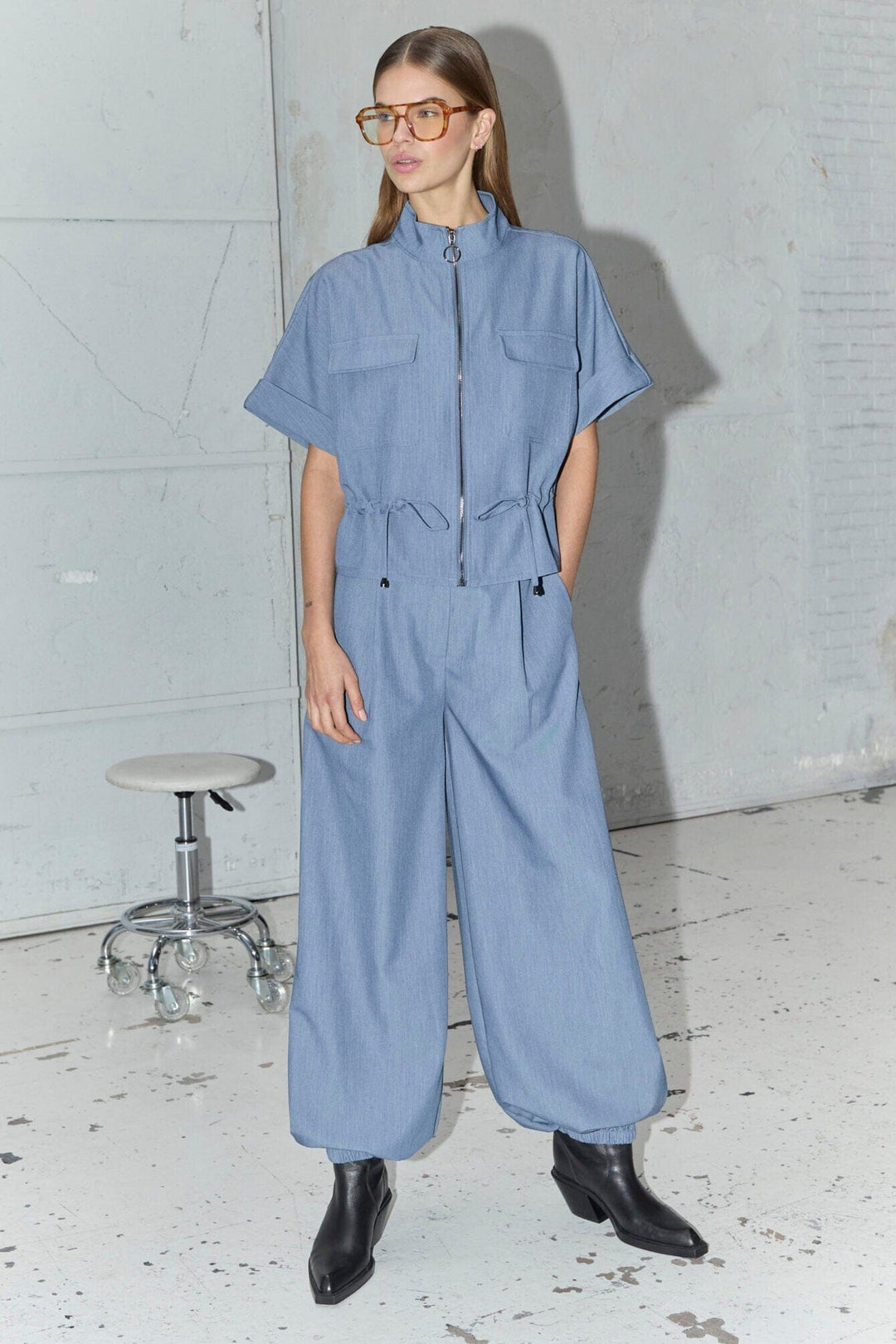 Co´Couture - Ellycc Vest 40061 - 586 - Dusty Blue Blazere 