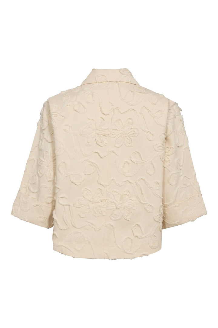 Co´Couture - Eltoncc Flower Blazer 40057 - 199 - Bone