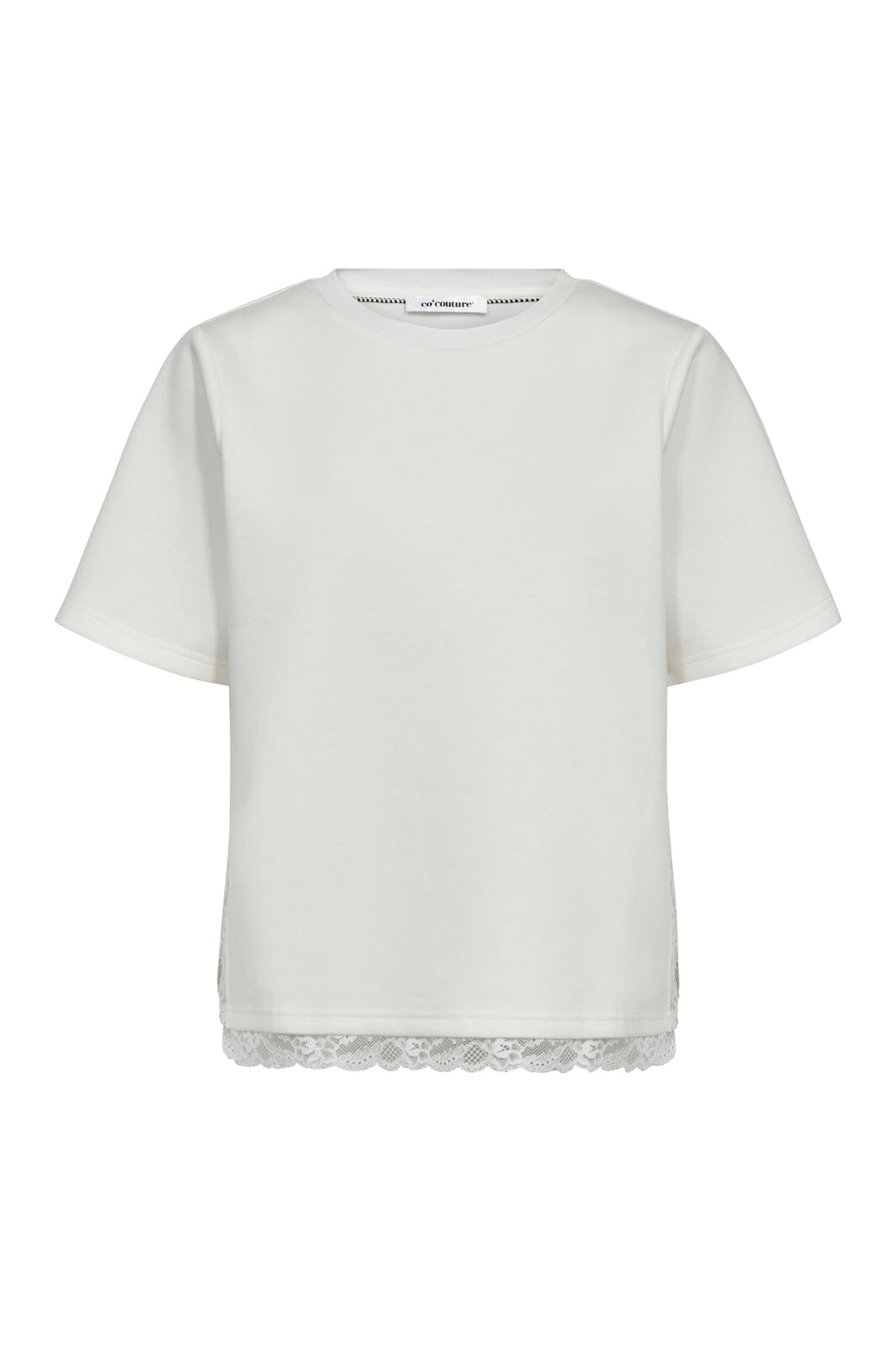 Co´Couture - Evicc Lace Tee 43031 - 4000 - White
