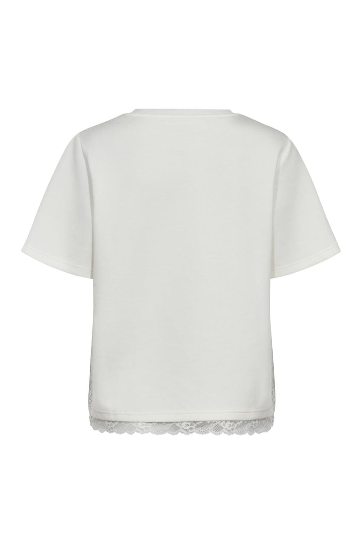 Co´Couture - Evicc Lace Tee 43031 - 4000 - White