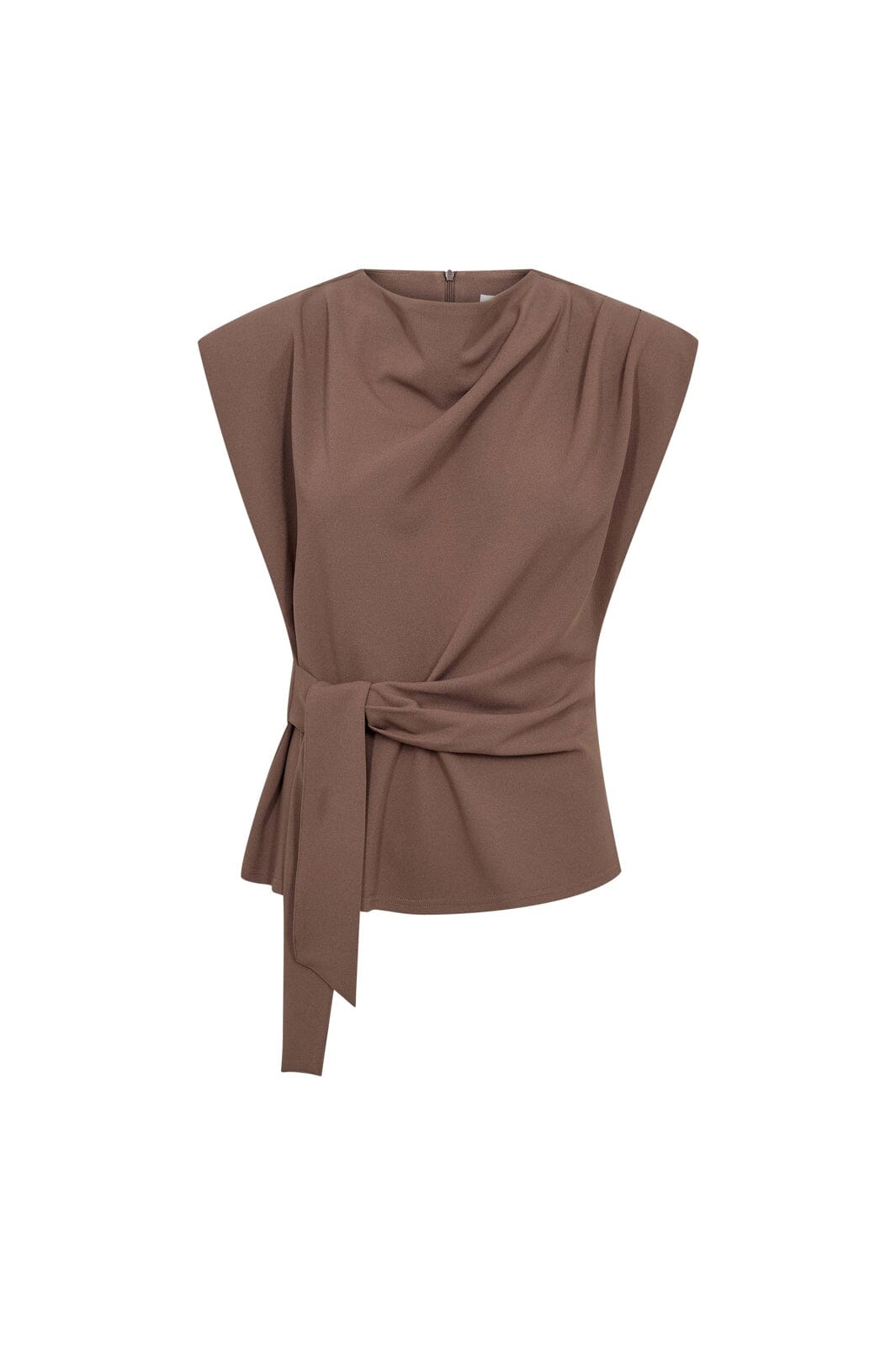 Co´Couture - Falconcc Pleat Top 45182 - 154 - Walnut