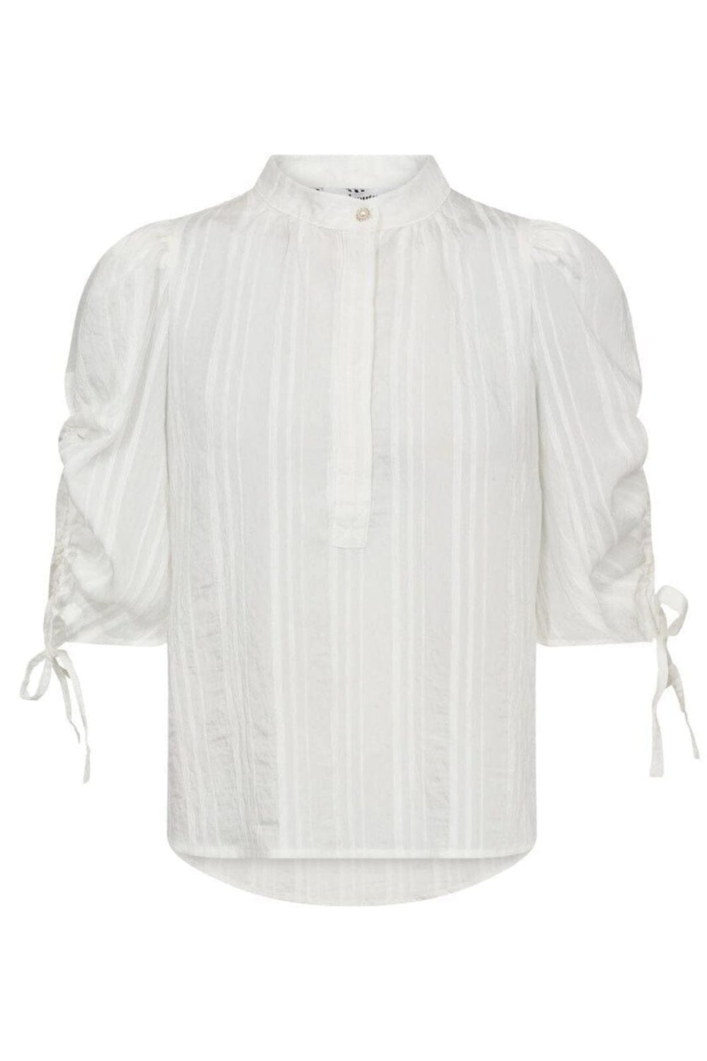Co´Couture - Kesicc Ss Puff Blouse 35956 - 4000 - White Bluser 