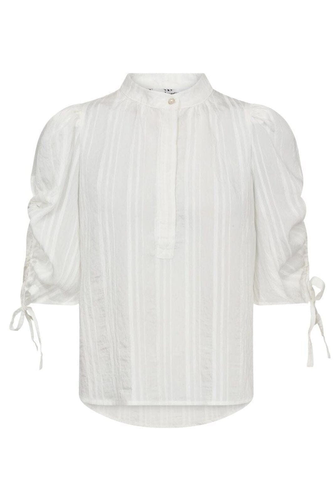 Co´Couture - Kesicc Ss Puff Blouse 35956 - 4000 - White Bluser 