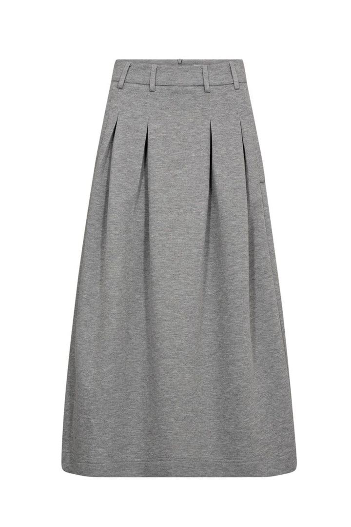 Co´Couture - Lancecc Pleat Skirt 44015 - 57 - Grey Melange