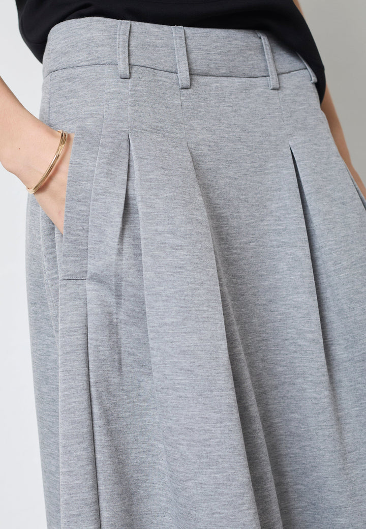 Co´Couture - Lancecc Pleat Skirt 44015 - 57 - Grey Melange Nederdele 
