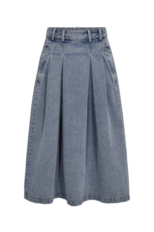 Co´Couture - Lovacc Anya Pleat Skirt 44028 - 552 - Denim Blue