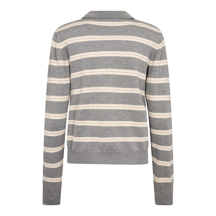 Co´Couture - Luecc Padded Polo Knit 500429 - 10003 - Creme Skjorter 