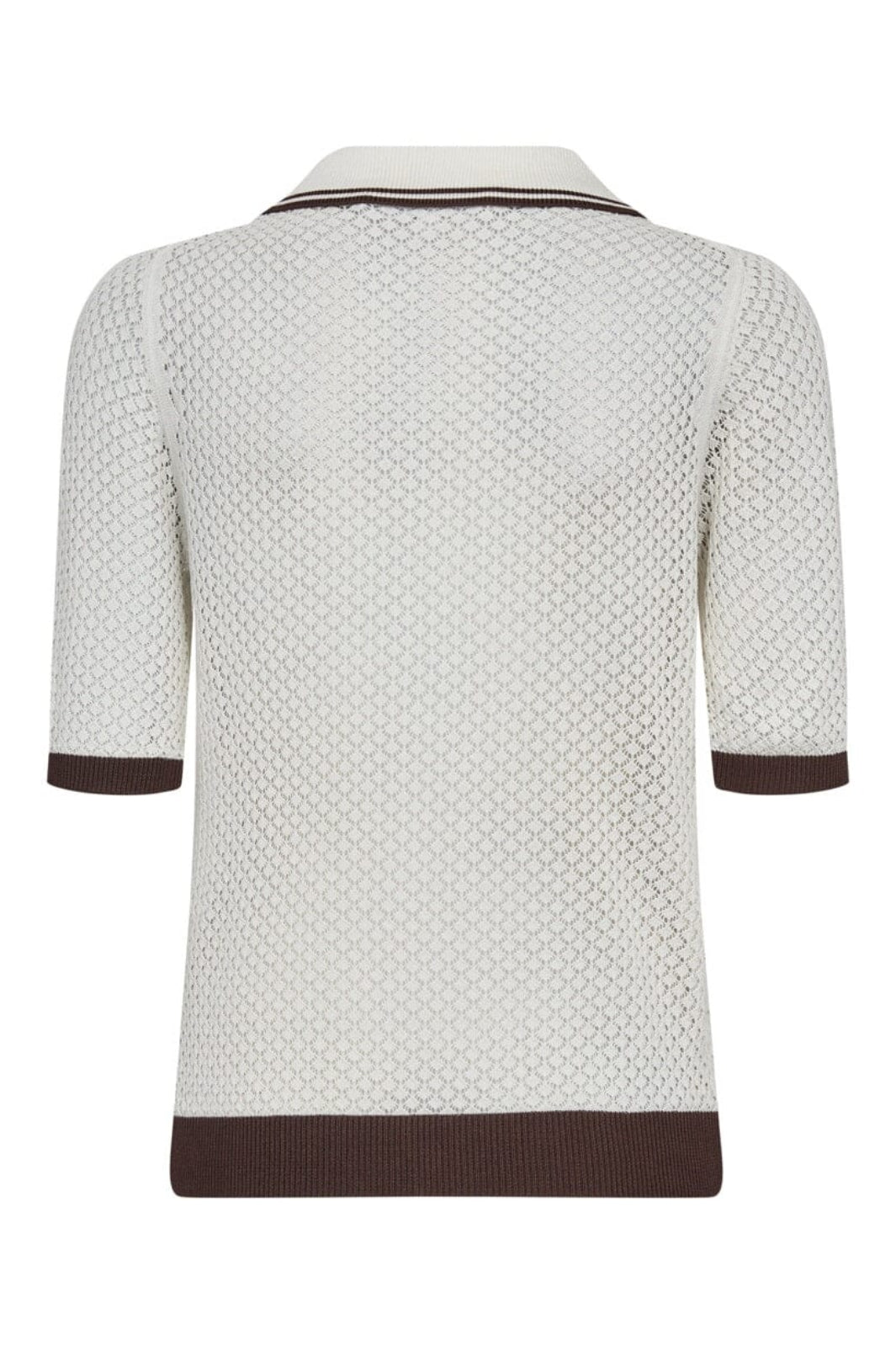 Co´Couture - Luecc Pointelle Ss Cardigan 42028 - 11 - Off White