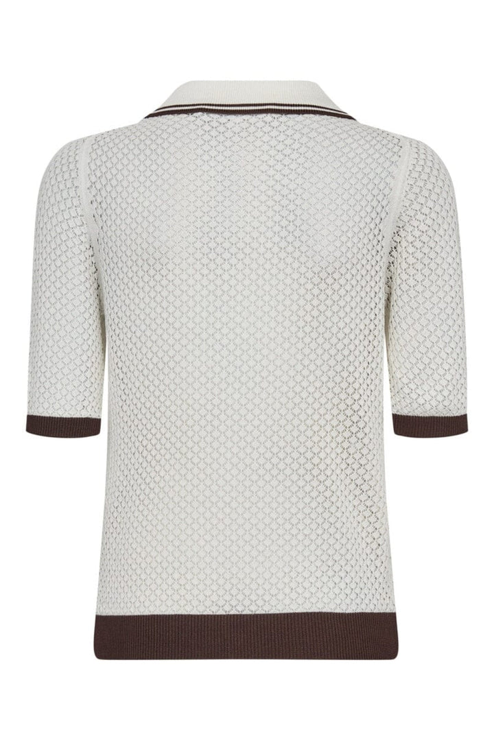 Co´Couture - Luecc Pointelle Ss Cardigan 42028 - 11 - Off White