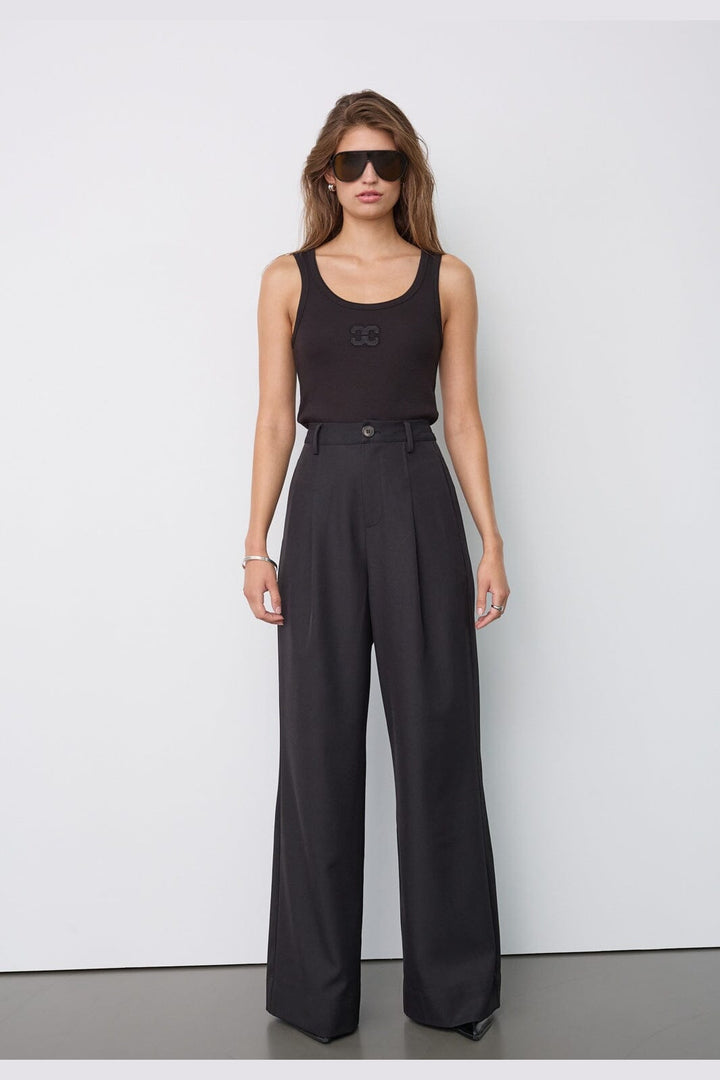 Co´Couture - Lunacc Pleat Pant 500391 - 65001 - Black