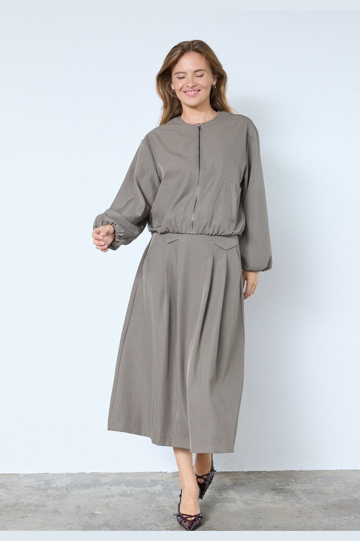 Co´Couture - Lunacc Pocket Pleat Skirt 34222 - 154 - Walnut