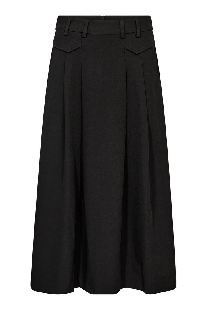 Co´Couture - Lunacc Pocket Pleat Skirt 34222 - 96 - Black Nederdele 