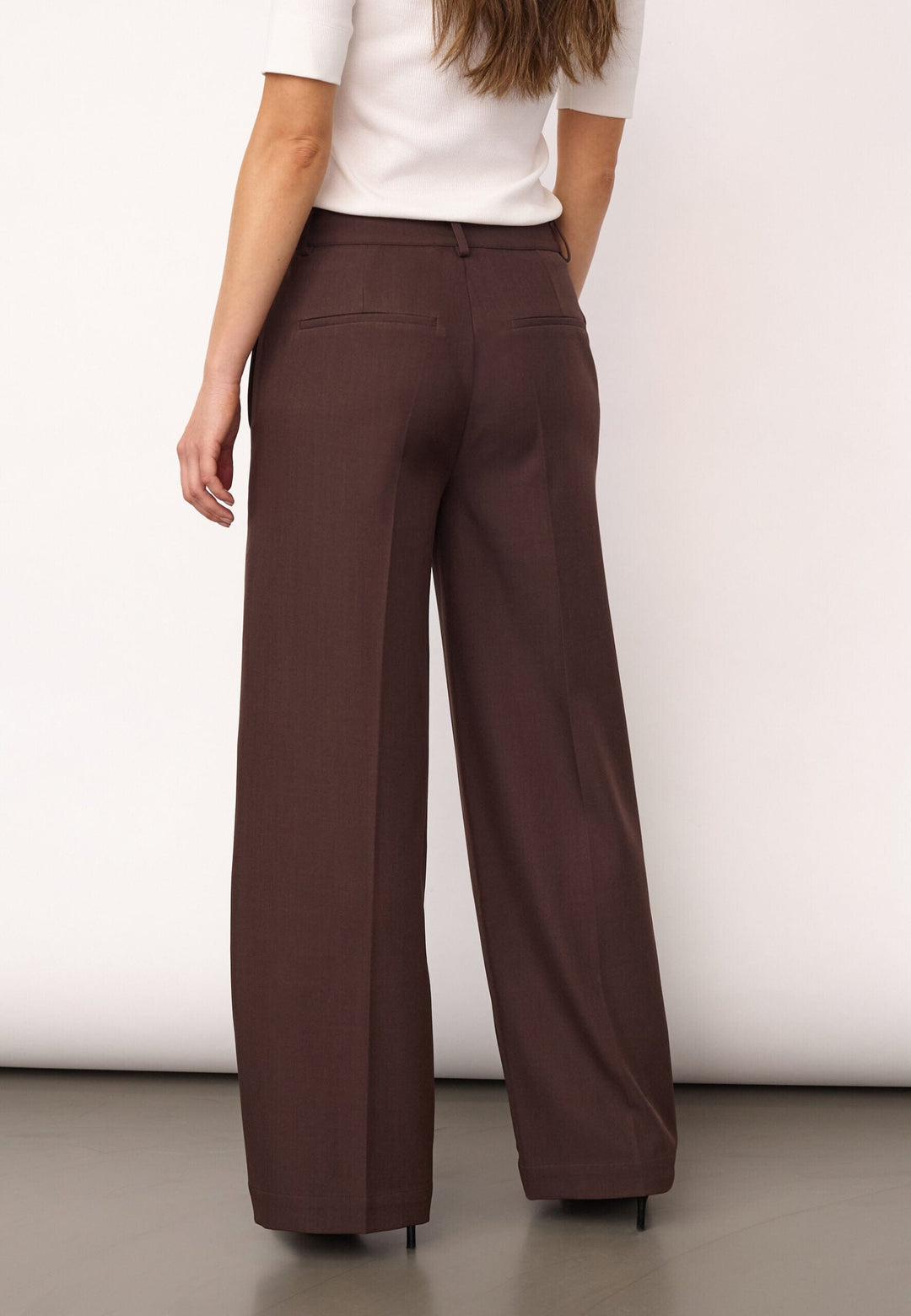 Co´Couture - Lunacc Wide Pant 500428 - 20003 - Dark Brown Bukser 