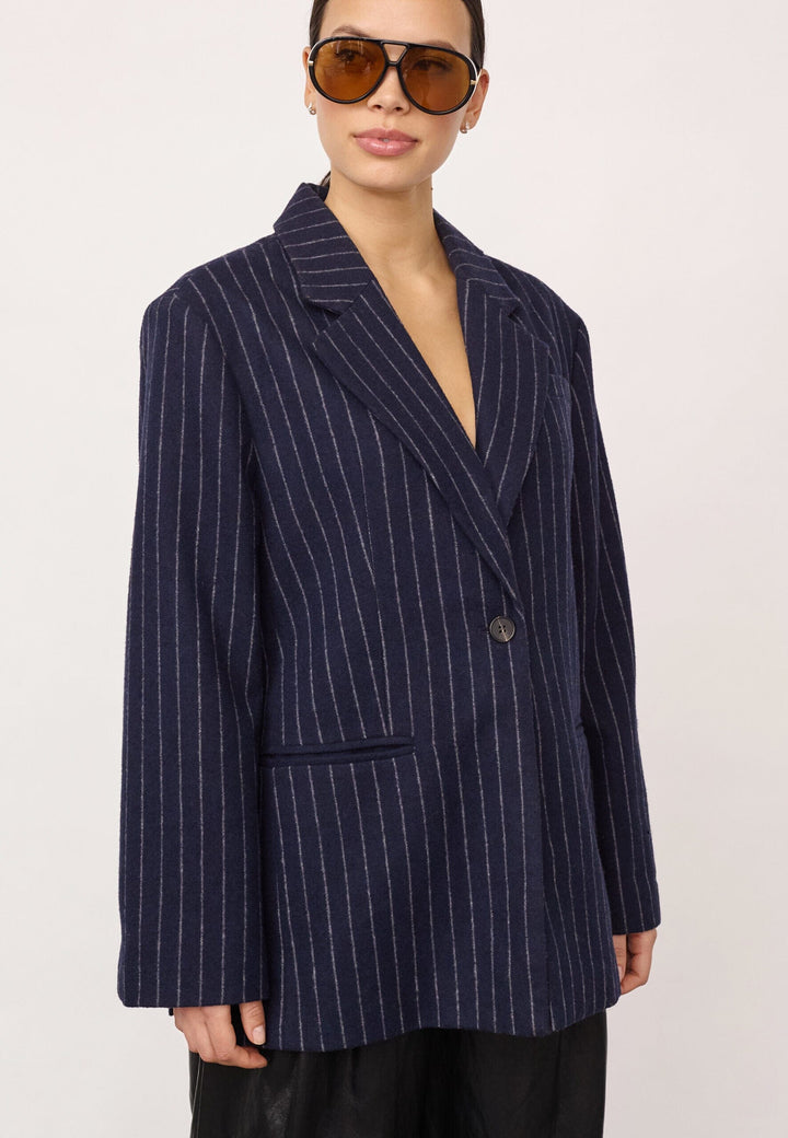 Co´Couture - Naidacc Pin Power Blazer 500133 - 40007 - Navy Blazere 