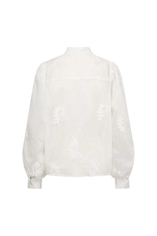 Co´Couture - Novincc Emb Ls Shirt 45189 - 11 - Off White