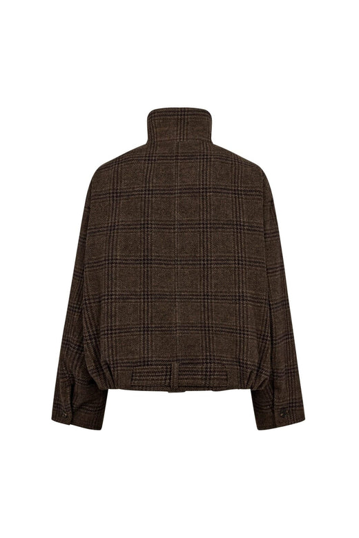 Co´Couture - Olvacc Check Balloon Jacket 500170 - 20003 - Dark Brown