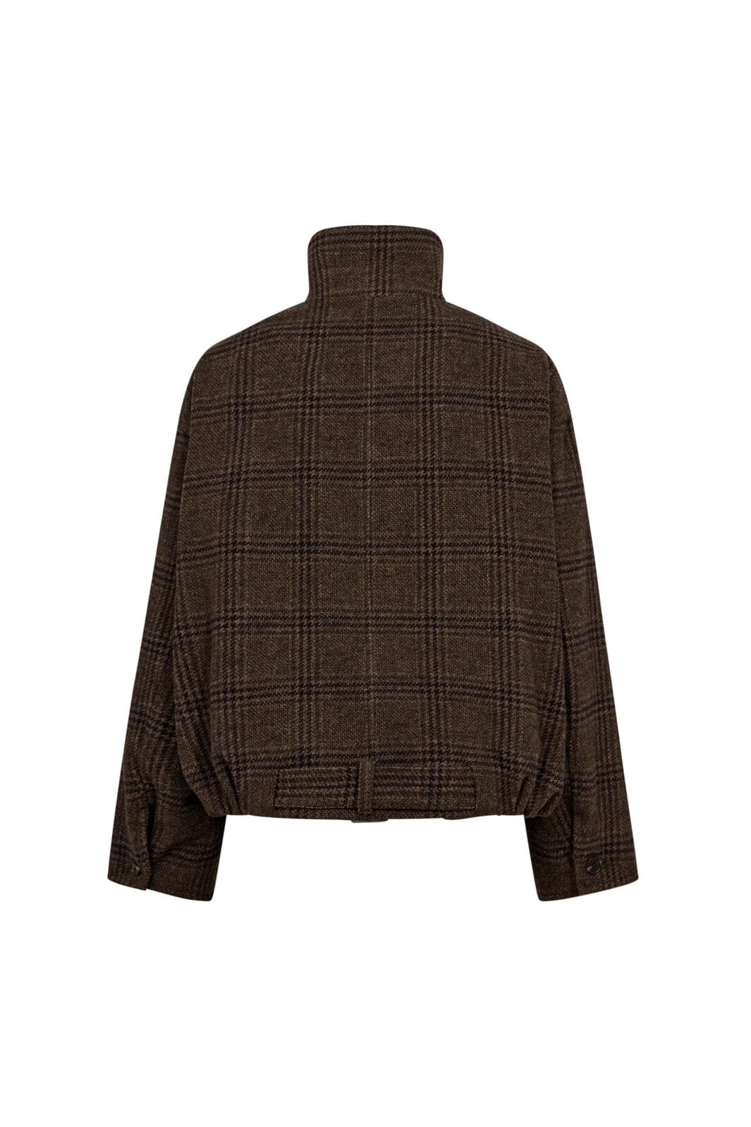Co´Couture - Olvacc Check Balloon Jacket 500170 - 20003 - Dark Brown