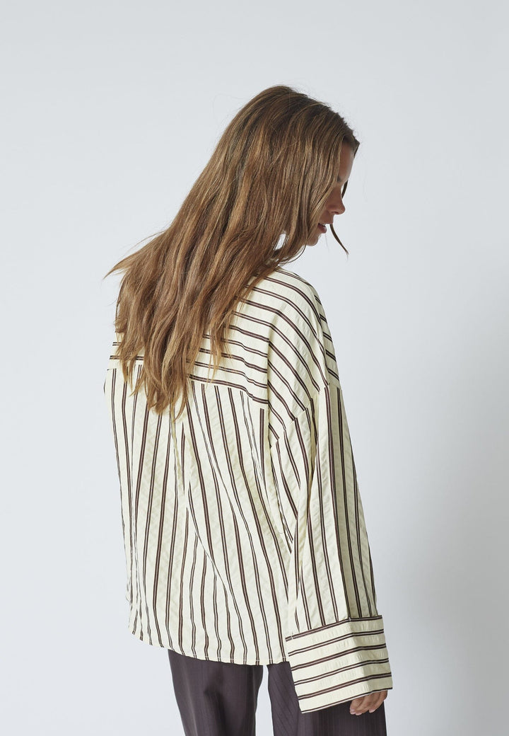 Co´Couture - Oxanacc Shirt 45041 - 145 - Dark Brown Skjorter 