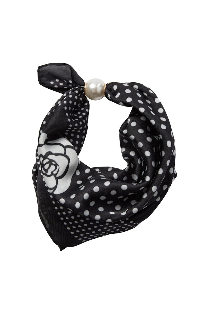 Co´Couture - Pearlcc Scarf 39069 - 30001 - Black Dot
