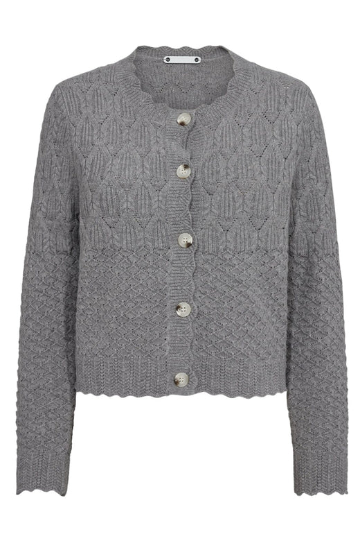 Co´Couture - Pointellecc Cardigan 32130 - 137 - Pale Grey
