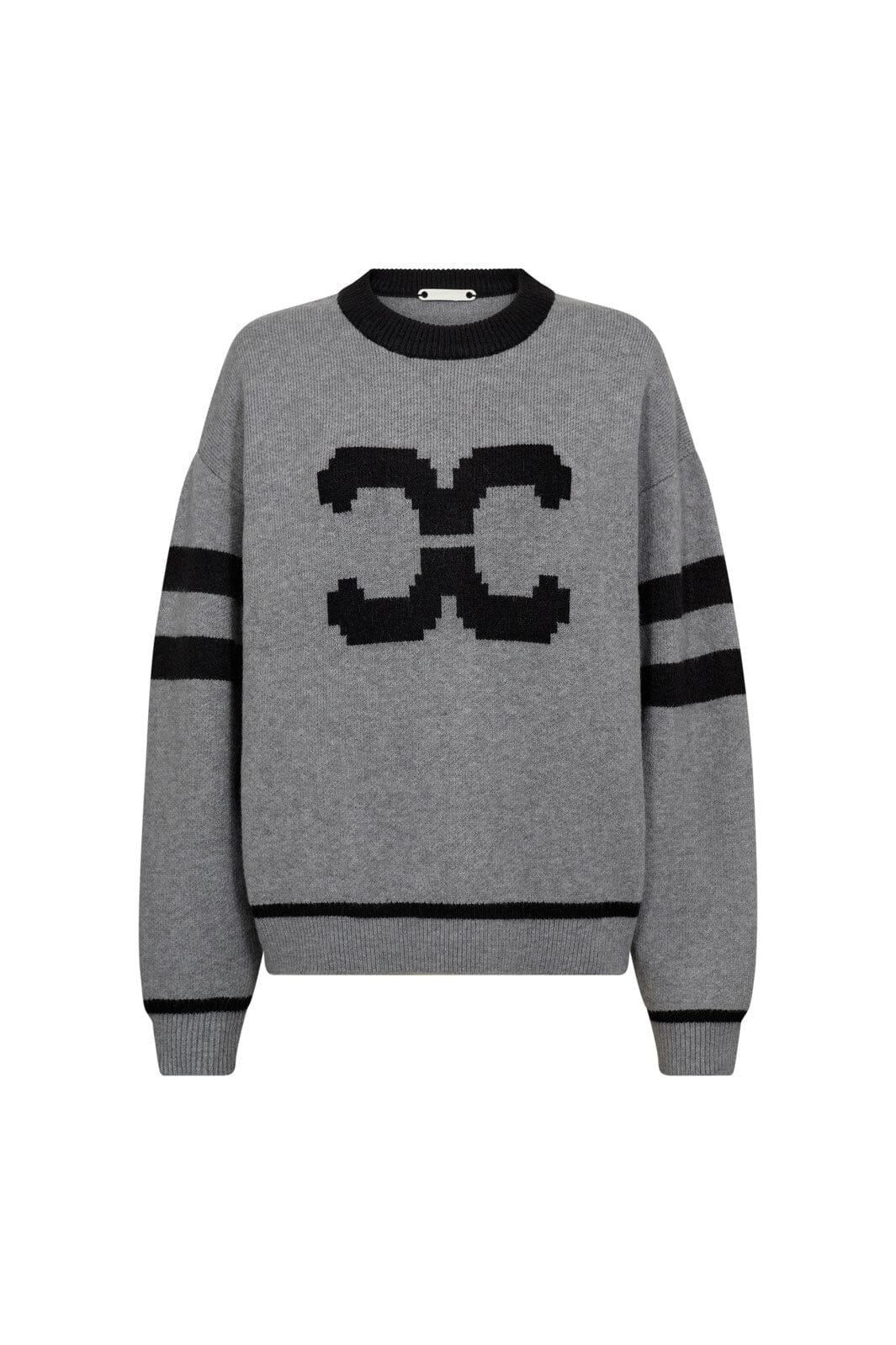 Co´Couture - Rowcc Coco Logo Knit 32214 - 138 - Light Grey