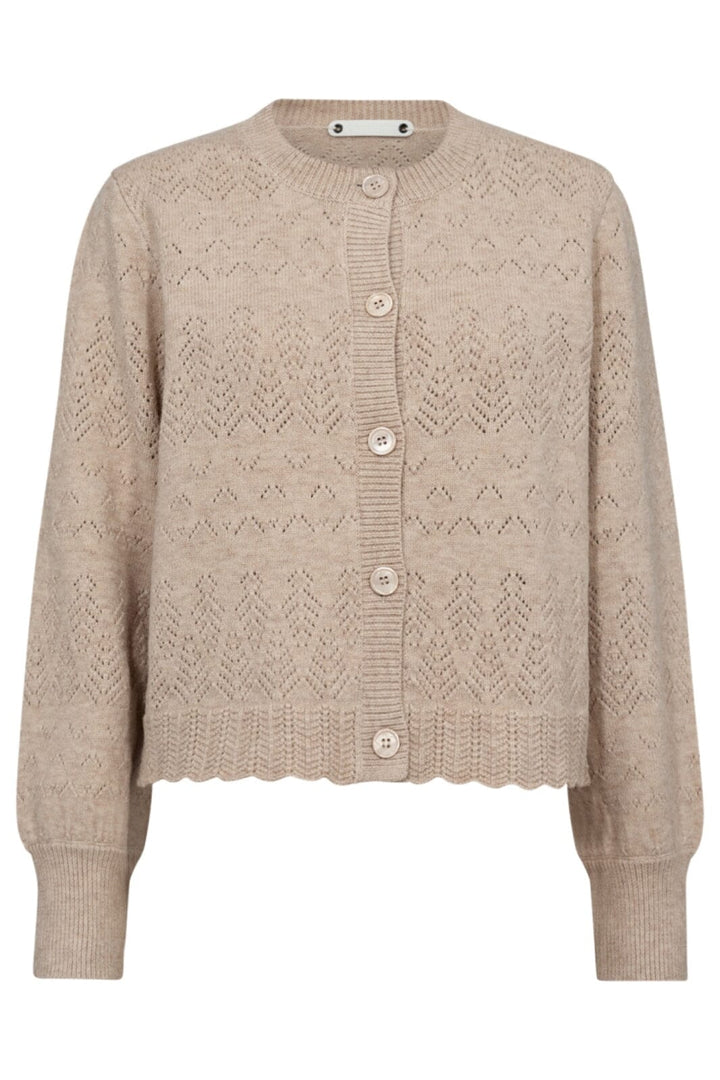 Co´couture - Rowcc Pointelle Puff Cardigan 32152 - 11 Off White Cardigans 