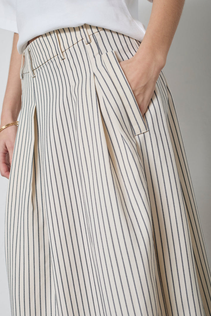 Co´Couture - Salviecc Anya Pleat Skirt 44016 - 4000 - White Nederdele 