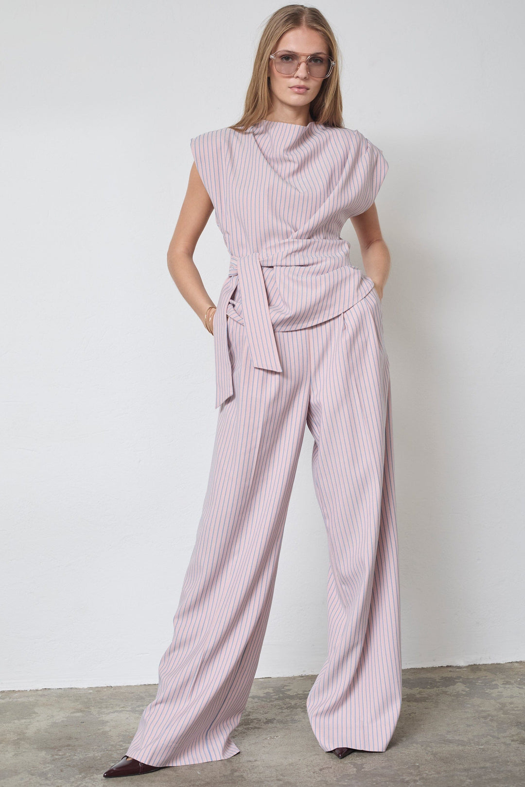 Co´Couture - Salviecc Pleat Pant 41056 - 4629 - Rosa Bukser 