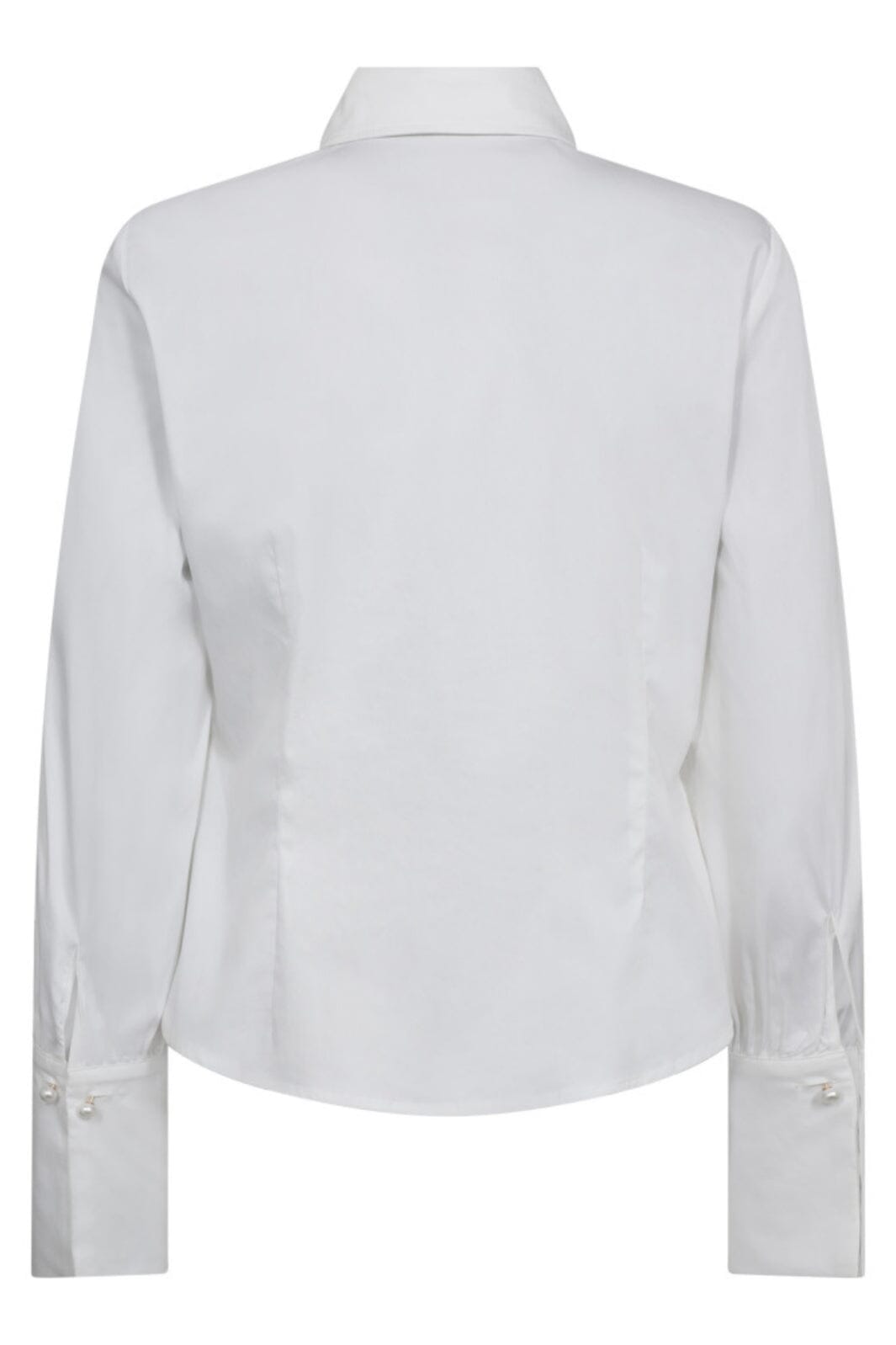 Co´Couture - Sannacc Pearl Cuff Shirt 35759 - 4000 - White