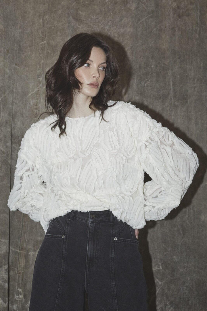 Co´Couture - Shaniacc Fluffy Blouse 35889 - 11 - Off White