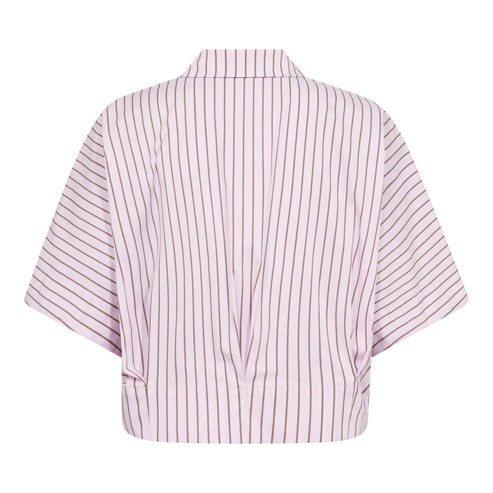 Co´Couture - Sigridcc Stripe Ss Shirt 500197 - 35006 - Rosebloom Skjorter 