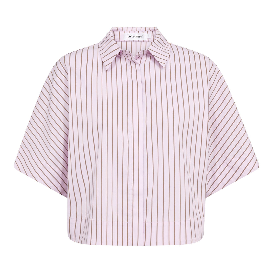 Co´Couture - Sigridcc Stripe Ss Shirt 500197 - 35006 - Rosebloom Skjorter 