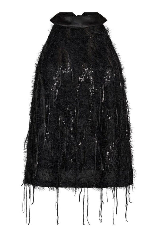 Co´Couture - Sillacc Sequin Halter Top 35987 - 96 - Black T-shirts 