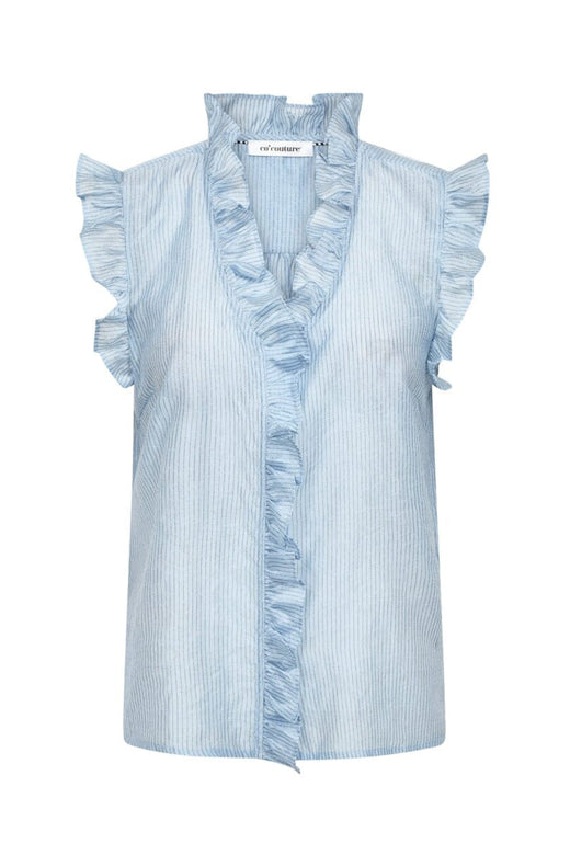 Co´Couture - Sisucc Frill Top 45193 - 23 - Pale Blue