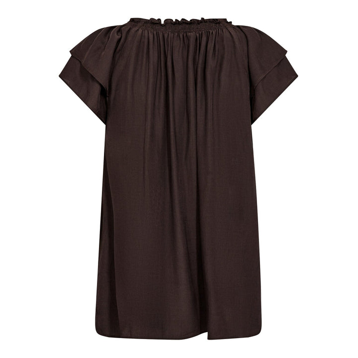 Co´Couture - Sunrisecc Top 75683 - 83 - Mocca Bluser 