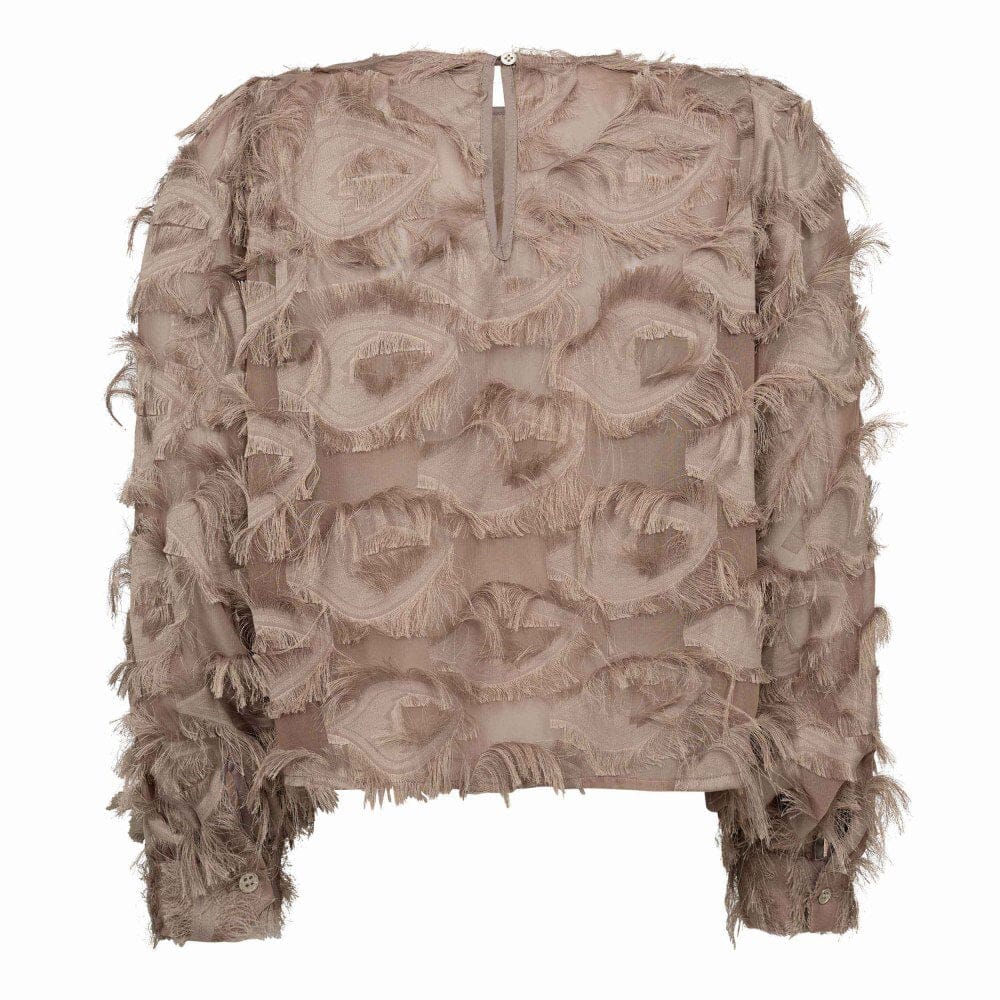 Co´Couture - Syracc Structure Blouse 35978 - 154 - Walnut
