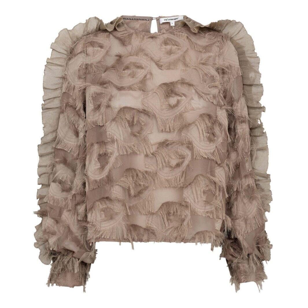Co´Couture - Syracc Structure Blouse 35978 - 154 - Walnut