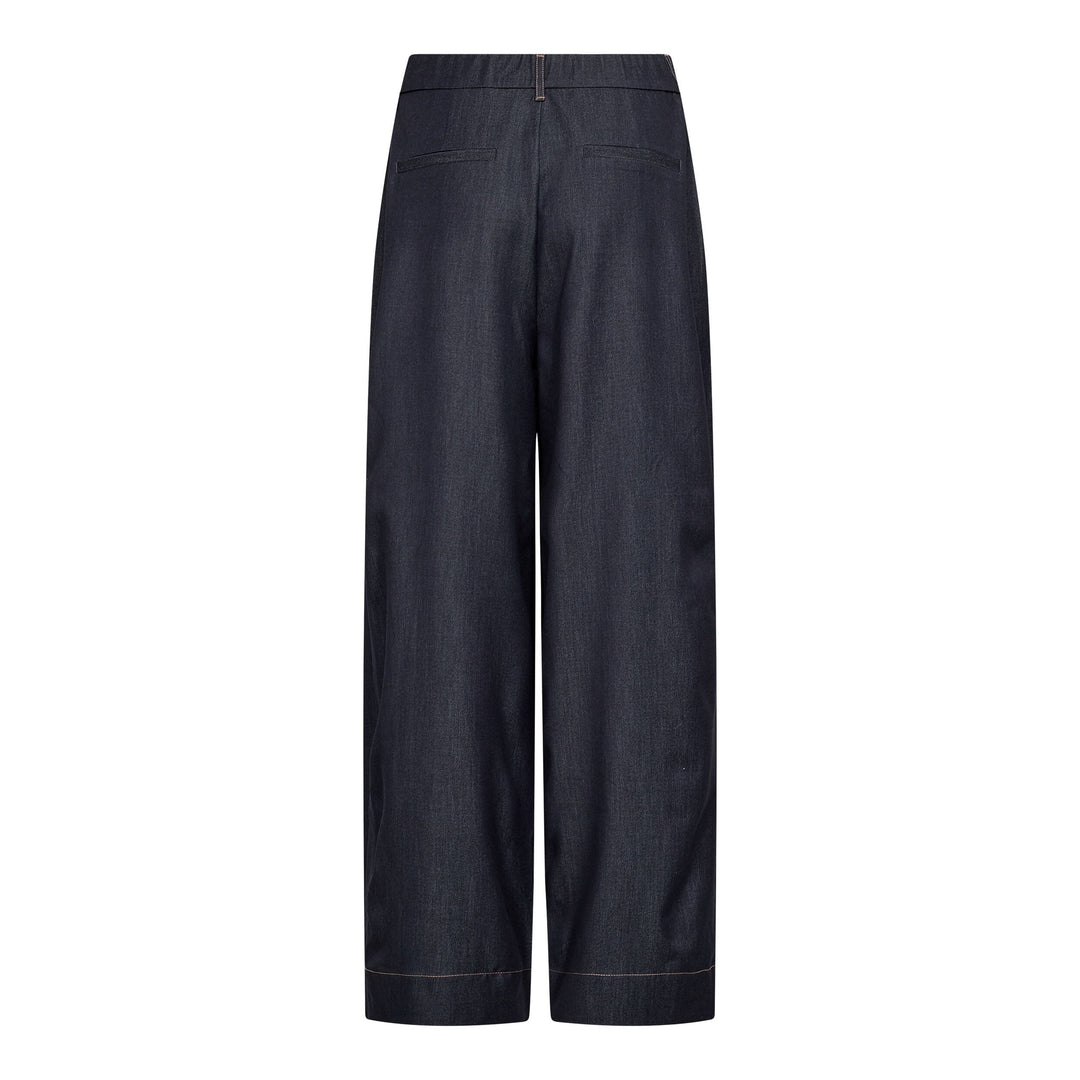 Co´Couture - Terrycc Barrel Pant 500107 - 45006 - Navy Denim Bukser 