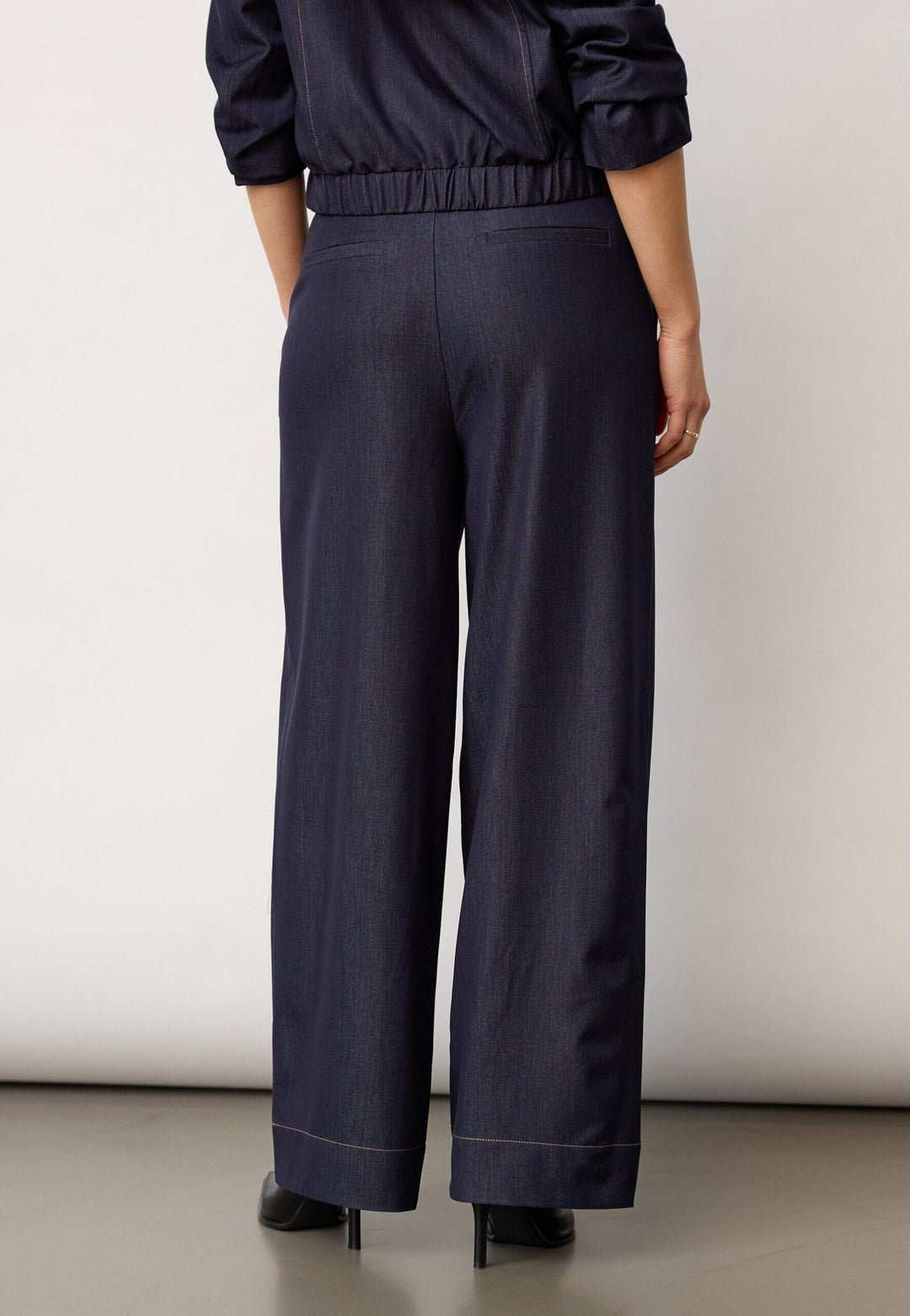 Co´Couture - Terrycc Barrel Pant 500107 - 45006 - Navy Denim Bukser 