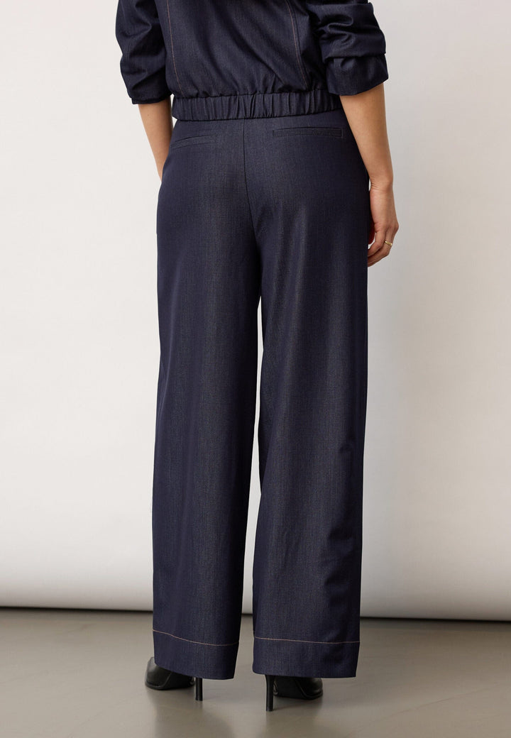 Co´Couture - Terrycc Barrel Pant 500107 - 45006 - Navy Denim Bukser 