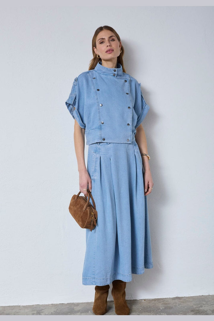 Co´Couture - Tillycc Vest 40050 - 114 - Fade Denim