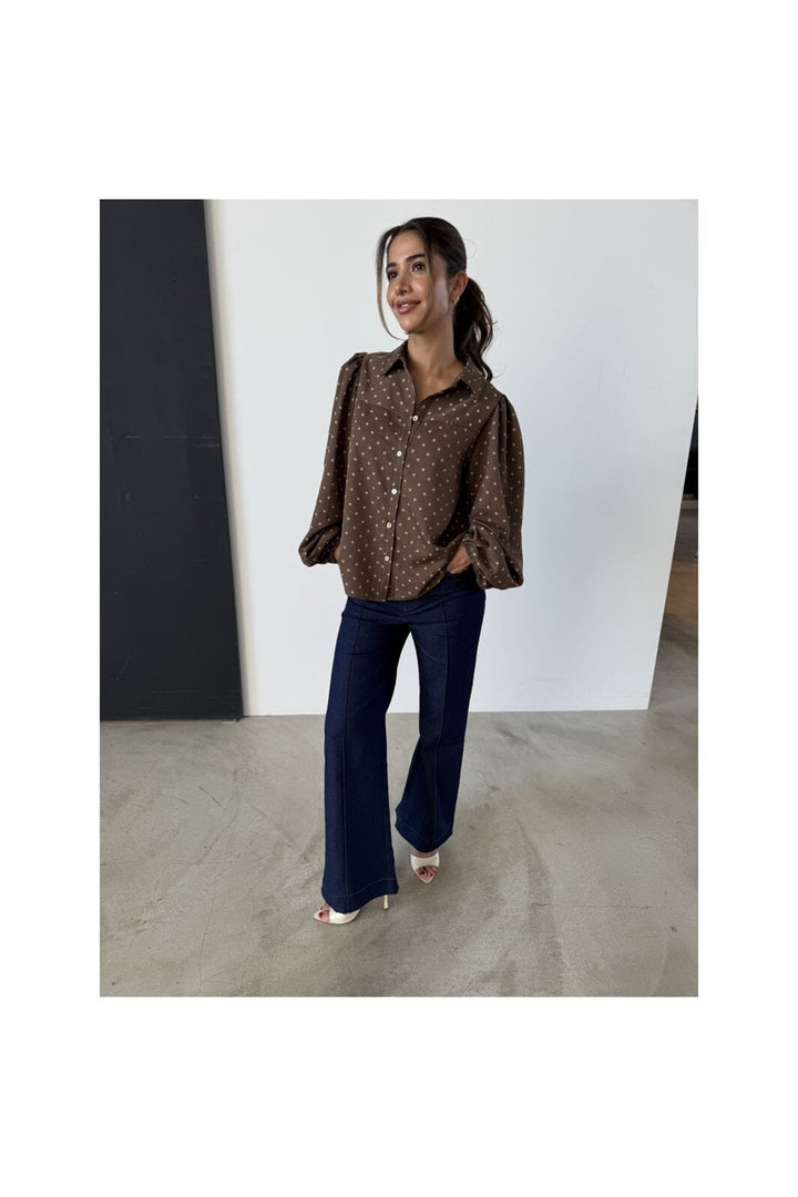 Continue - Alicia Dot L/S 15046 - Brown