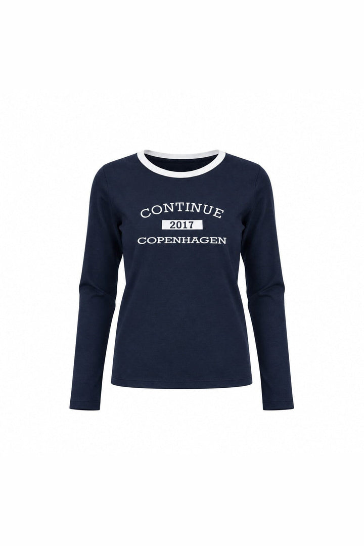 Continue - Dea T Shirt Long Sleve 15341 - Navy Blue