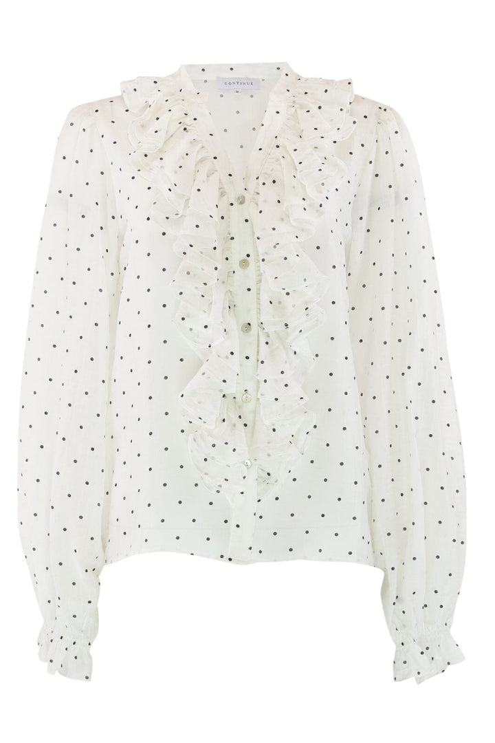 Continue - Frida Dot 14958 - White W Black Dot