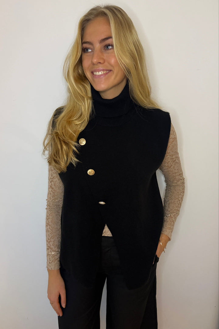 Continue - Lola Vest 15077 - 01 - Black Veste 