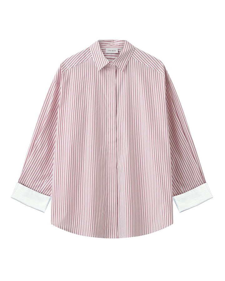 Copenhagen Muse - Cmmaryann-shirt 207732 - 1039 Bright White W, Goji Berry Skjorter 