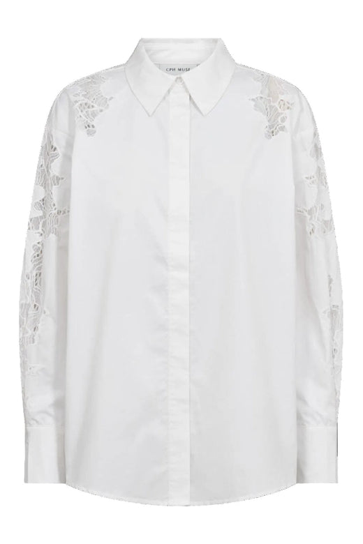 Copenhagen Muse - Cmshirley-shirt 211484 - 1010 Bright White Skjorter 